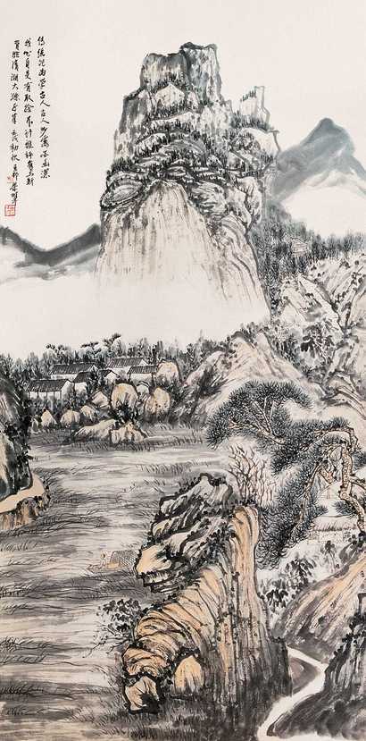 梁树年 山水 立轴